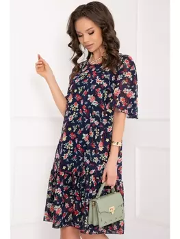 Платье СУПЬЕРИ (БЛУ ФЛОВЕРС)