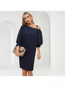 Платье Тайна шикарной красотки (дарк блю)