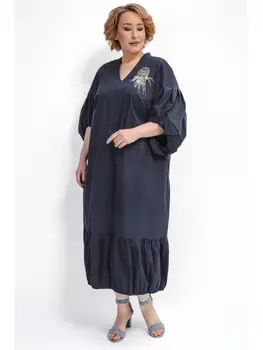 Платье Темно-синее платье с воланами арт.3733