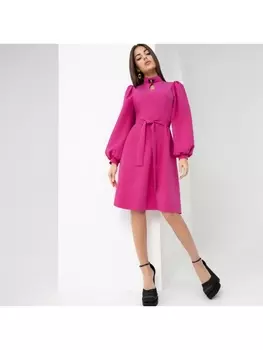Платье Тонкость стиля (rose, с поясом)