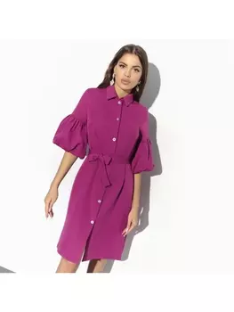 Платье Убежим от папарацци (fuchsia, с поясом)
