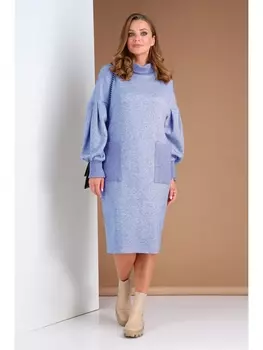 Платье ВК-0980 серо-голубой