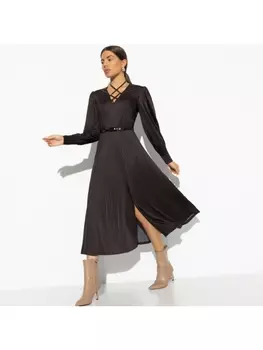 Платье Высокие требования (brown, с ремешком)