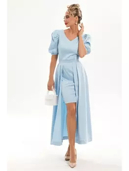 Платья 4885 голубой