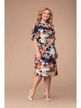 Плательные костюмы 1232-2019 (красный)