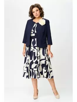 Плательные костюмы 1260 синий