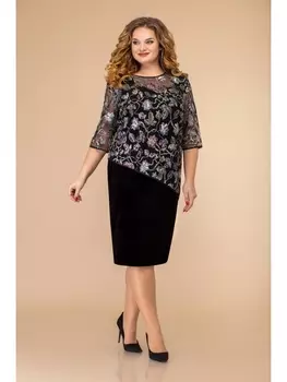 Плательные костюмы 1323-2019 (черный)