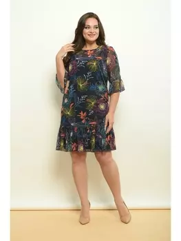 Плательные костюмы 1566-синий