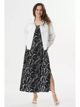 Плательные костюмы 2413 черно-белый