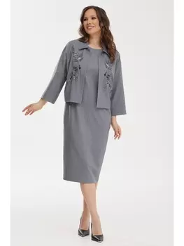 Плательные костюмы 2473 серый