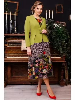 Плательные костюмы 2818-1 горох