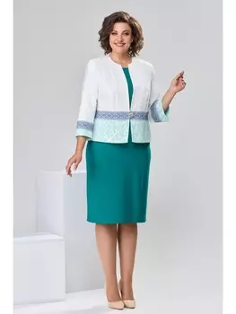 Плательные костюмы 3-022 бирюза