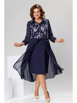 Плательные костюмы 3-1490 синий