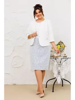 Плательные костюмы 3-2697 серый