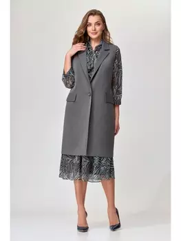 Плательные костюмы 7531-2сер