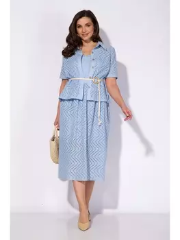 Плательные костюмы М156 голубой