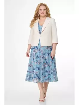 Плательные костюмы M166-2 небесно-голубой