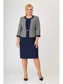 Плательные костюмы М474-1 синий