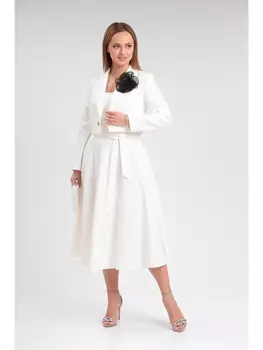 Плательные костюмы M-7522 белый, молочный