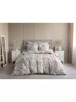 Постельное белье 1.5-спальное Постельное белье Царственный образ (беж) 7084-1 Поплин 1.5 сп. 50х70 (2)