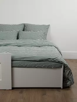 Постельное белье 1.5-спальное Постельное белье Шторм полоса 70471-5 Перкаль 1,5 сп. 50х70