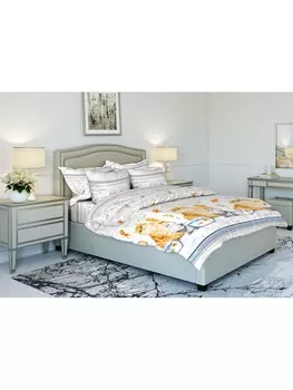 Постельное белье 2.0-спальное с евро Постельное белье Кошачья правда 9572-1 Бязь 120гр. 2 сп. Евро 70х70 (2)