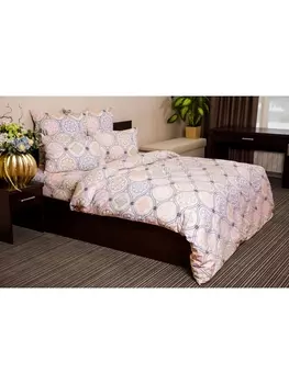 Постельное белье 2.0-спальное Постельное белье Орнамент розовый 7932-1 Бязь 120гр. 2 сп. 50х70 (2)