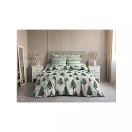 Постельное белье 2.0-спальное с евро Постельное белье Зимняя сказка 70100-1+9187-4 Поплин 2 сп. Евро 50х70 (2)