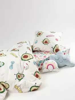 Постельное белье Детское Детское постельное белье Авокардио 70712-1+70713-1 Перкаль 1,5 сп. 70х70