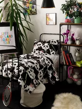 Постельное белье Детское Детское постельное белье Панды 70743-1+70744-1 Перкаль 1,5 сп. 50х70