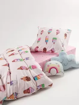 Постельное белье Детское Детское постельное белье Пломбир 70710-1+70711-1 Перкаль 1,5 сп. 70х70