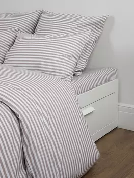 Постельное белье Евро Постельное белье Витаж полоса 70471-4 Перкаль Евро 70х70