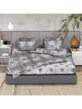 Постельное белье Евро Постельное белье City Hero 70824-1+704825-1 Перкаль Евро 50х70