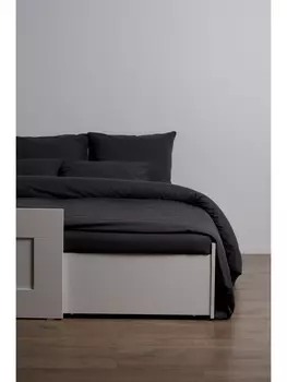 Постельное белье Евро Постельное белье Графит 812 Перкаль Евро 70х70