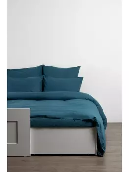 Постельное белье Евро Постельное белье Темно-бирюзовый 815 Перкаль Евро 50х70