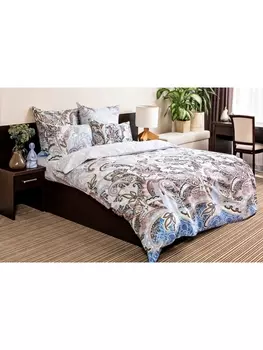 Постельное белье Евро Постельное белье Восточные пряности 5694-1+5695-1 Бязь 120гр. ЕВРО 50х70 (2)