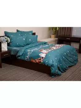 Постельное белье Семейное Постельное белье Лав стори 70047-1+70048-1 Бязь 120гр. сем. 50х70 (2)