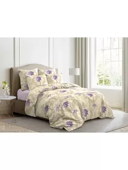 Постельное белье Семейное Постельное белье Лунный свет 7086-1+7757-6 Бязь 120гр. сем. 70х70 (2)