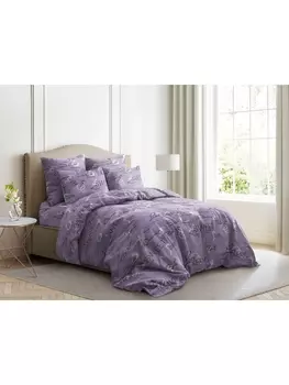 Постельное белье Семейное Постельное белье Валентинка (фиолет.) 9407-2 Поплин сем. 70х70 (2)