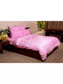 Постельное белье Семейное Постельное белье Витраж (розов.) 7314-2+7757-12 Бязь 120гр. сем. 70х70 (2)