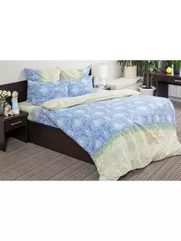 Постельное белье Семейное Постельное белье Восточная принцесса (синяя) 7080-2 Поплин сем. 50х70 (2)