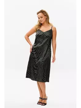 Сарафаны 1390 зеленая зебра