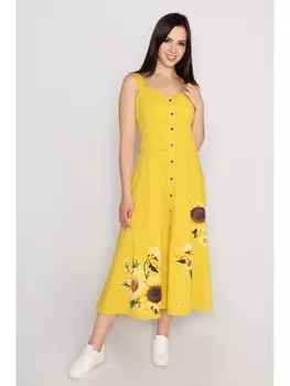Сарафаны Платье Подсолнух, горчица