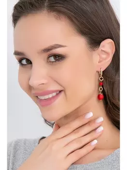 Серьги СЕРЬГИ ПЕСТУМА (РЭД) 56А3207