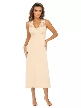 Сорочки Kristina long nightdress Beige