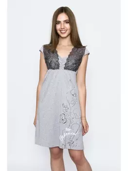 Сорочки Сорочка Есения, серая меланж