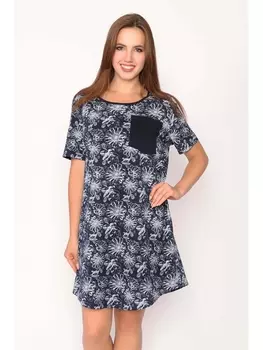 Сорочки Сорочка Очарование, темно-синий (ромашки)