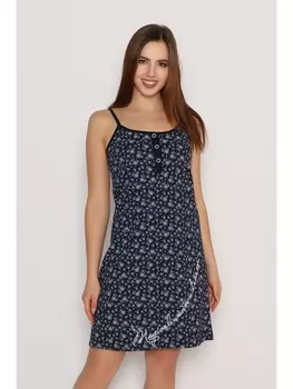 Сорочки Сорочка Зимний сон, темно-синий (цветы)