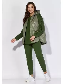 Спортивные костюмы 1221-1 изумруд, олива