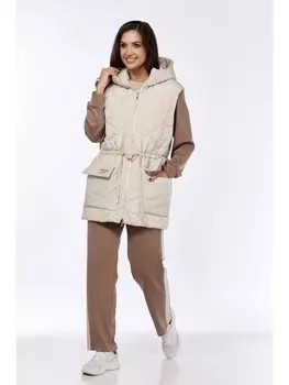 Спортивные костюмы 1261 молочный+беж